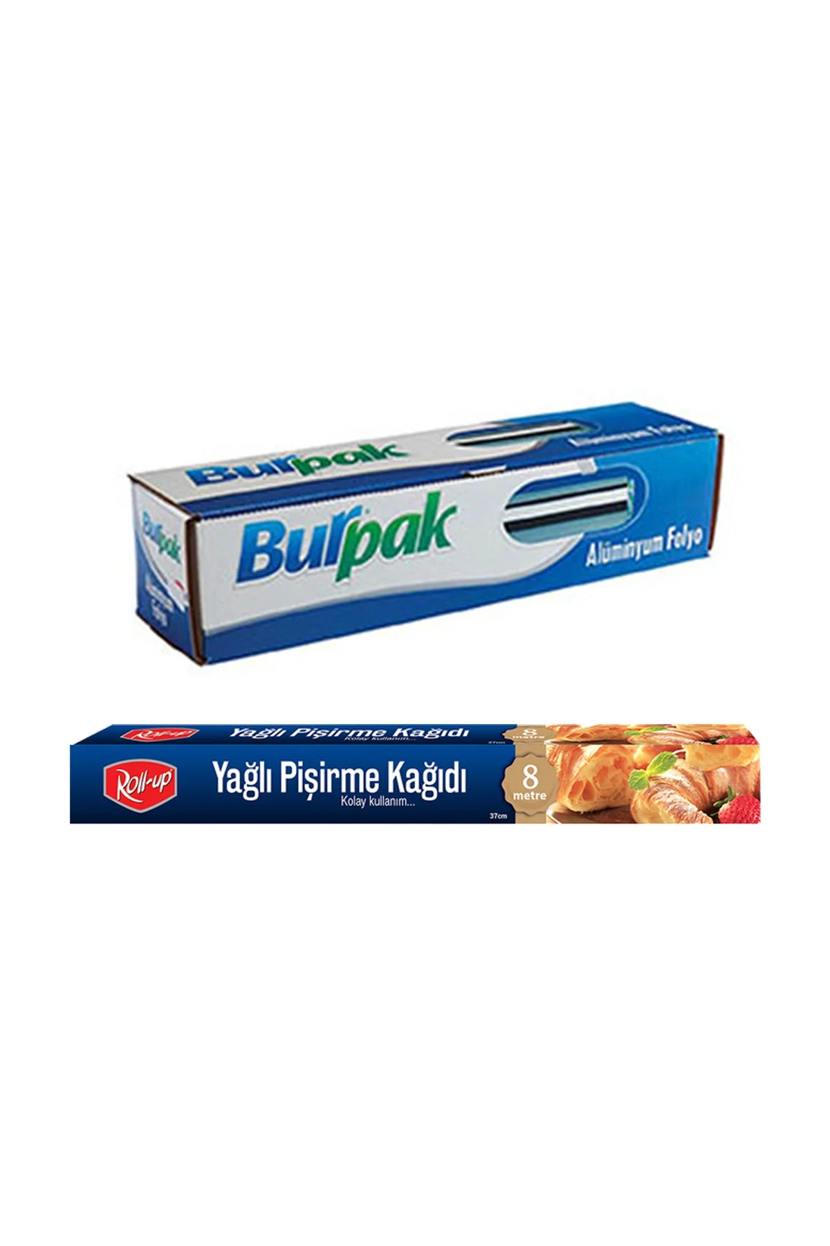 Roll-Up Alüminyum Folyo Ve Pişirme Kağıdı 2 Parça Ekonomik Mutfak Seti 3