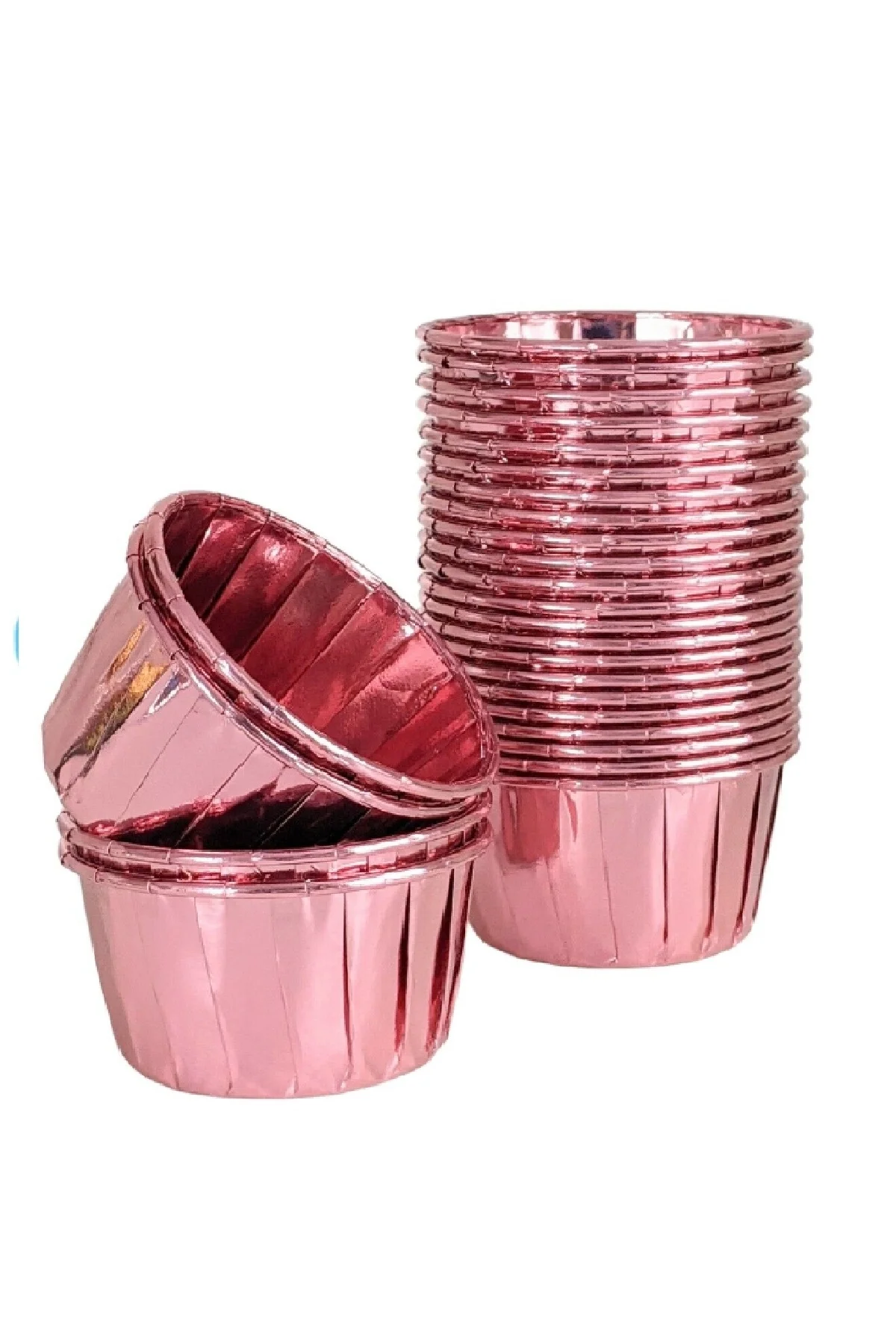 Roll-up Muffin Kek Kapsülü Rose Gold 25 Adet