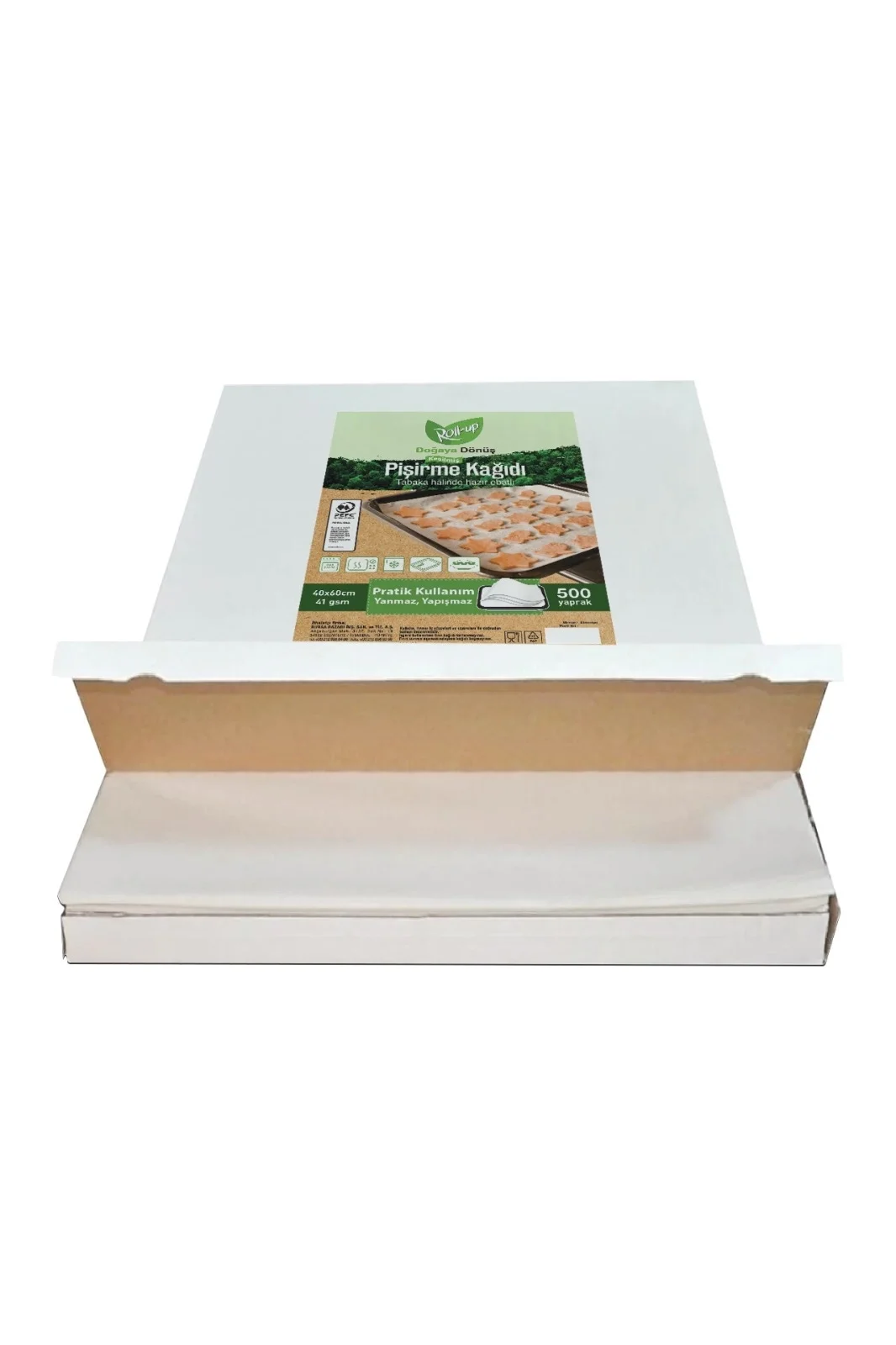 Roll-Up Kesilmiş Yağlı Kağıt 40x60 cm 500 Yaprak