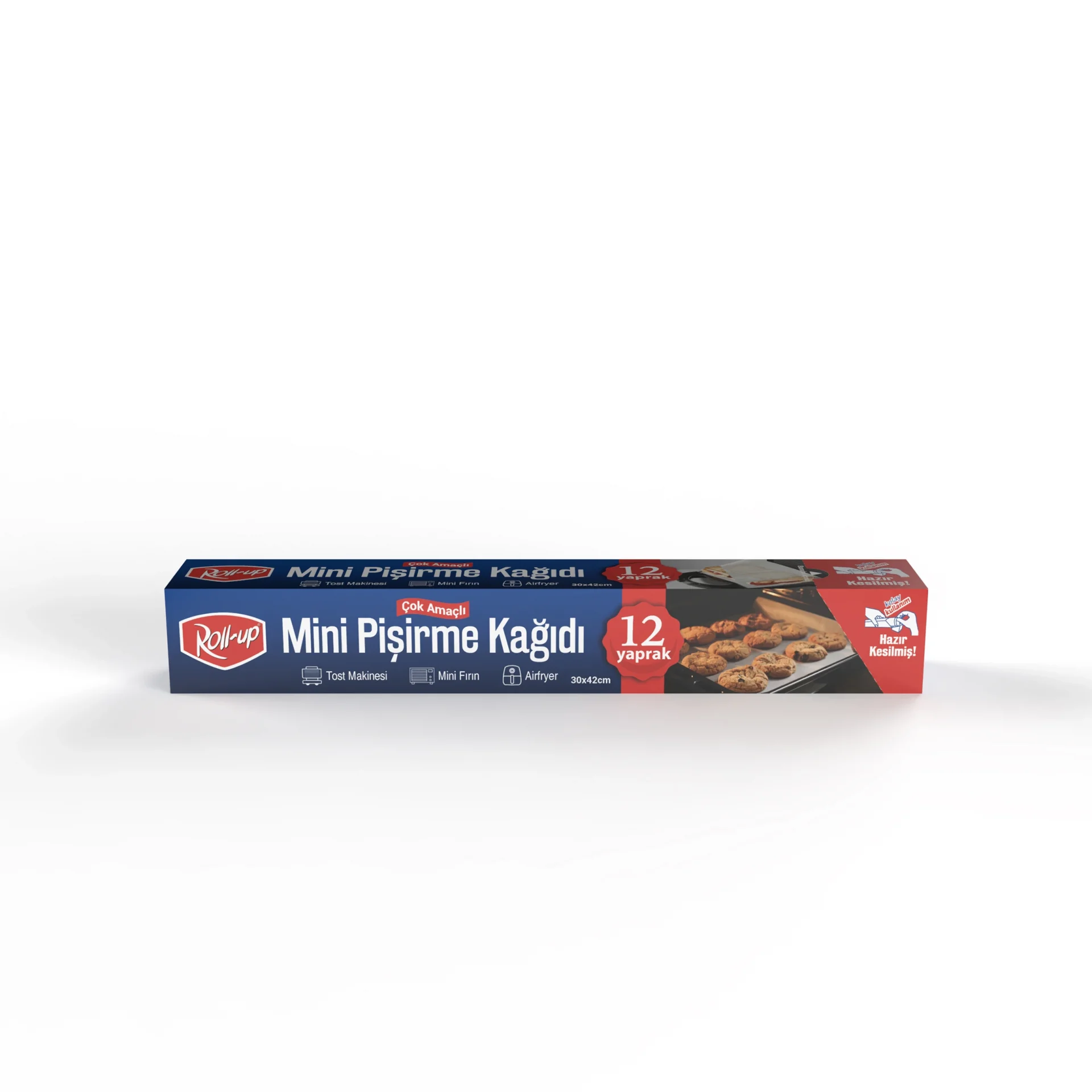 Roll-Up Airfry, Tost, Fırın İçin Mini Kesilmiş Pişirme Kağıdı 30 x 42 cm
