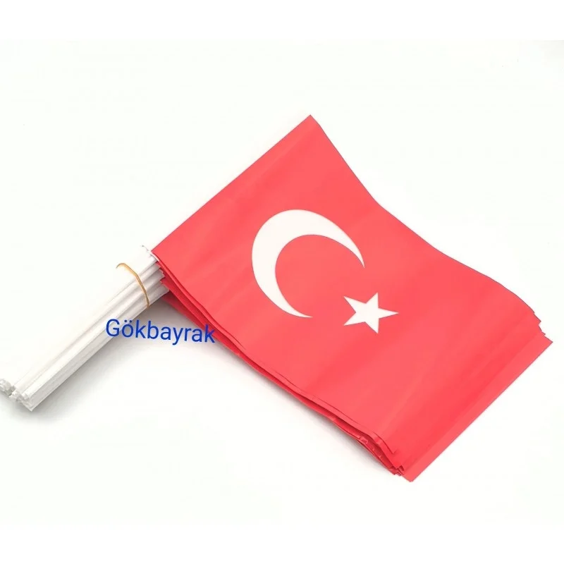 Çubuklu Türk Bayrağı  (40'li)  Büyük Boy