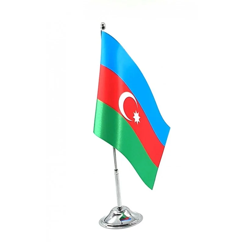 Tekli Azerbaycan Masa Bayrağı