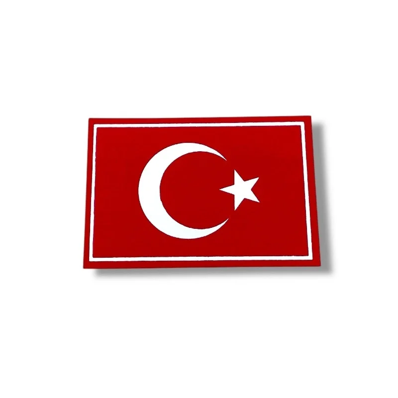 Dikdörtgen Bayrak Sticker 8x12 cm (10'lu)