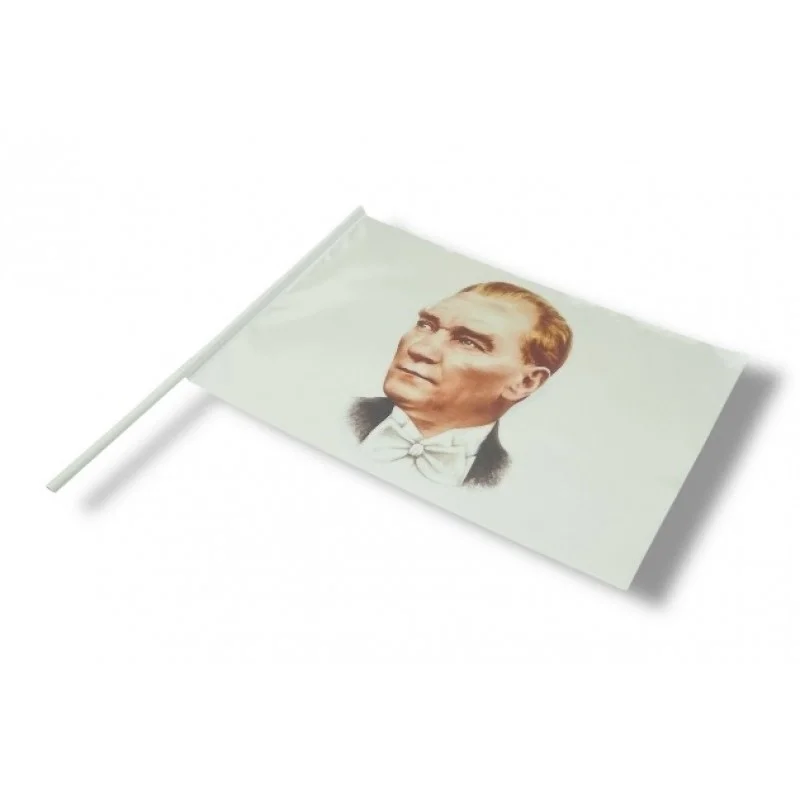 30x45 cm Sopalı Kumaş Atatürk Posteri
