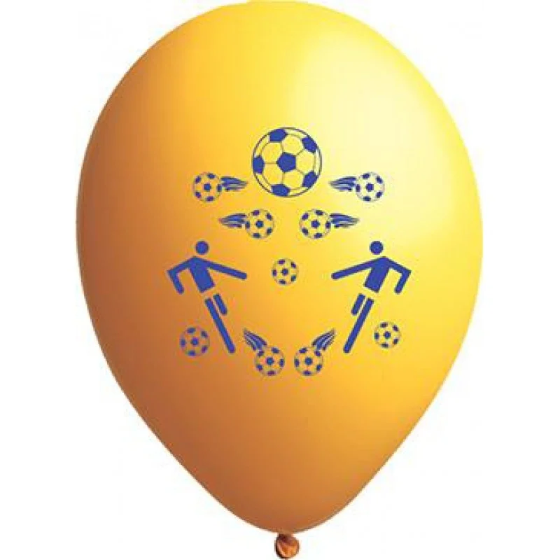 Sarı lacivert resimli balon modelleri. Süsleme için veya çocukları sevindirmek için sarı-lacivert  balon.