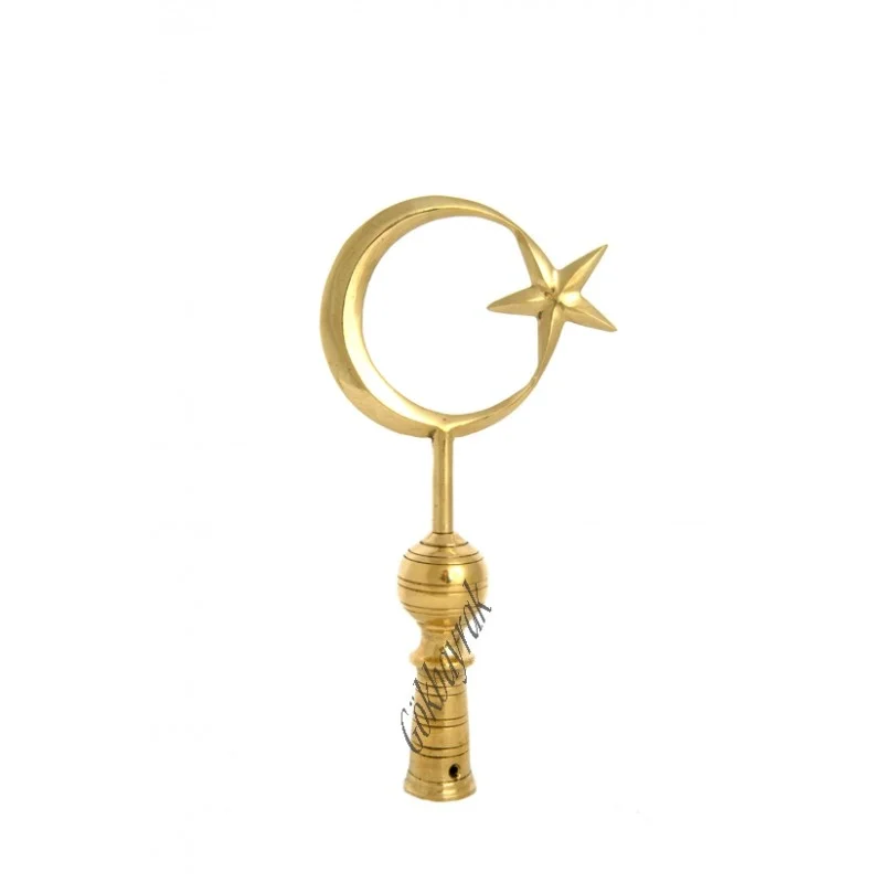 Pirinç  Bayrak Direği  Alemi  ( 22 cm)