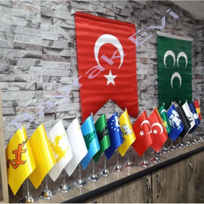 Eski Türk Devletleri Bayrak Seti (17'li )