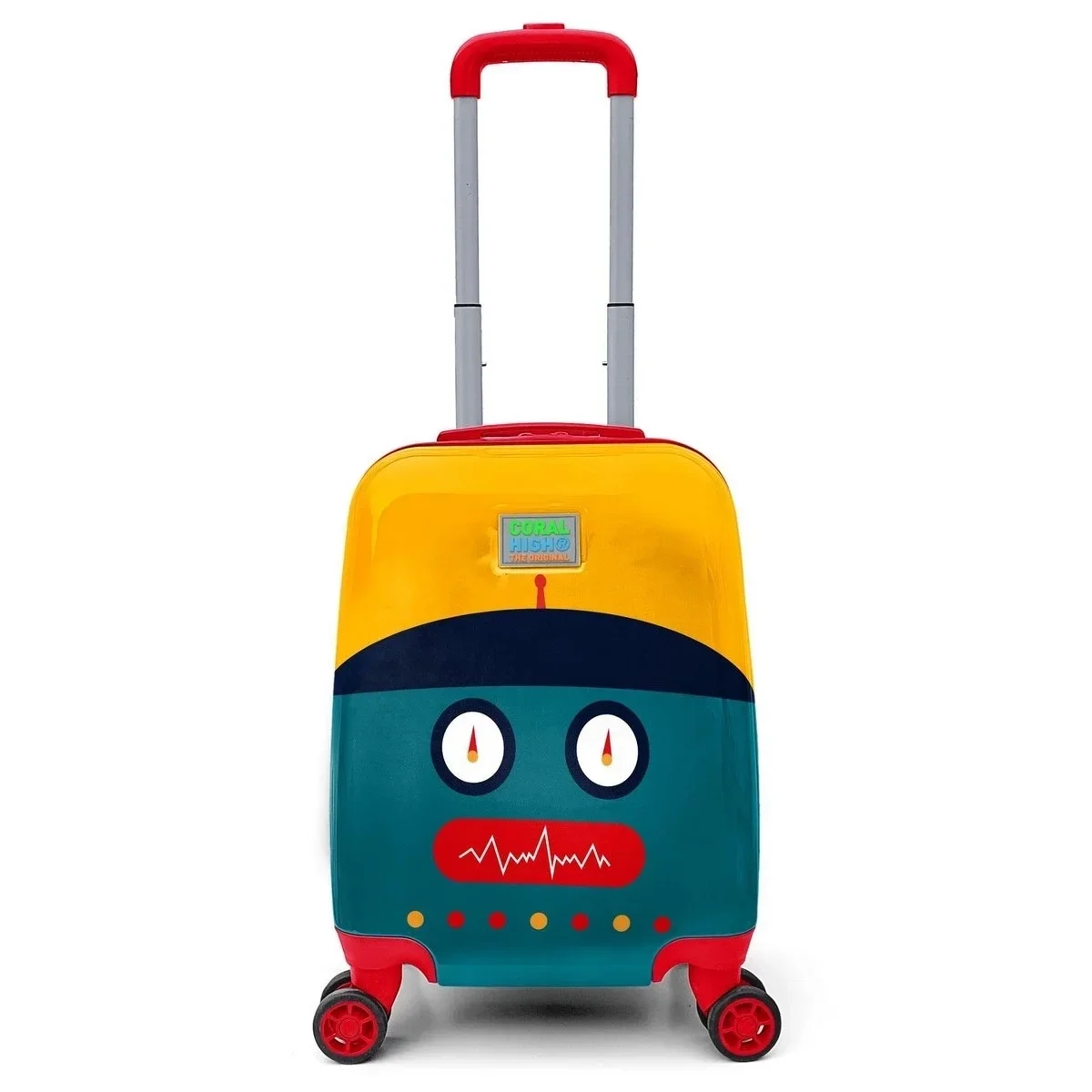 Coral High Kids Lacivert Çivit Robot Desenli Çocuk Valizi 16746