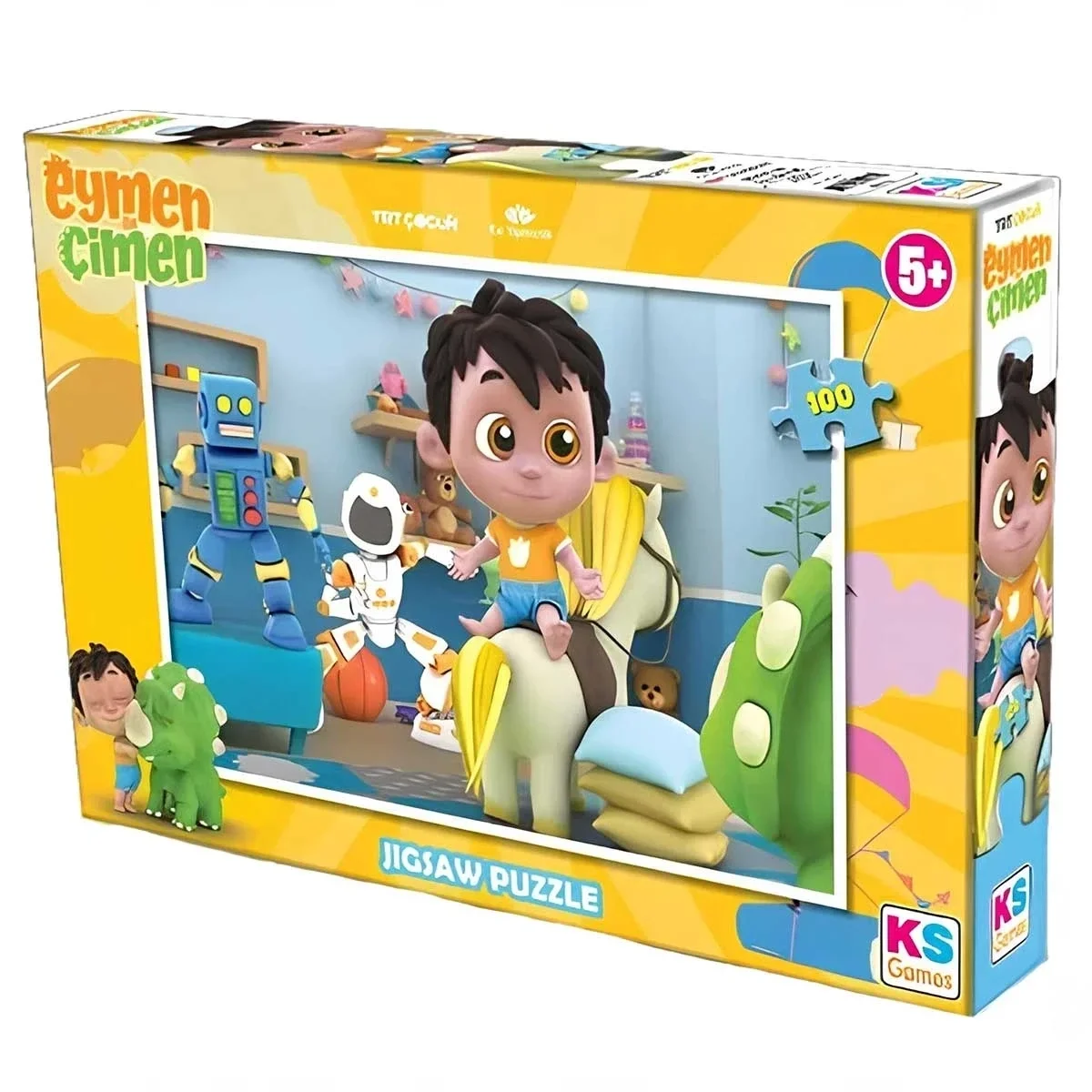 KS Games Eymen ile Çimen 100 Parça Puzzle
