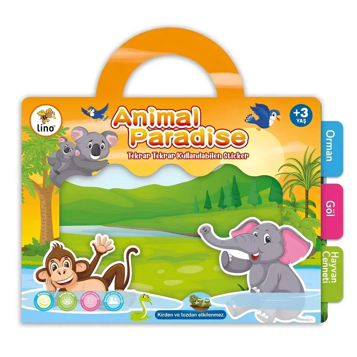 Tekrar Tekrar Kullanılabilen Sticker Kitabım Animal Paradise