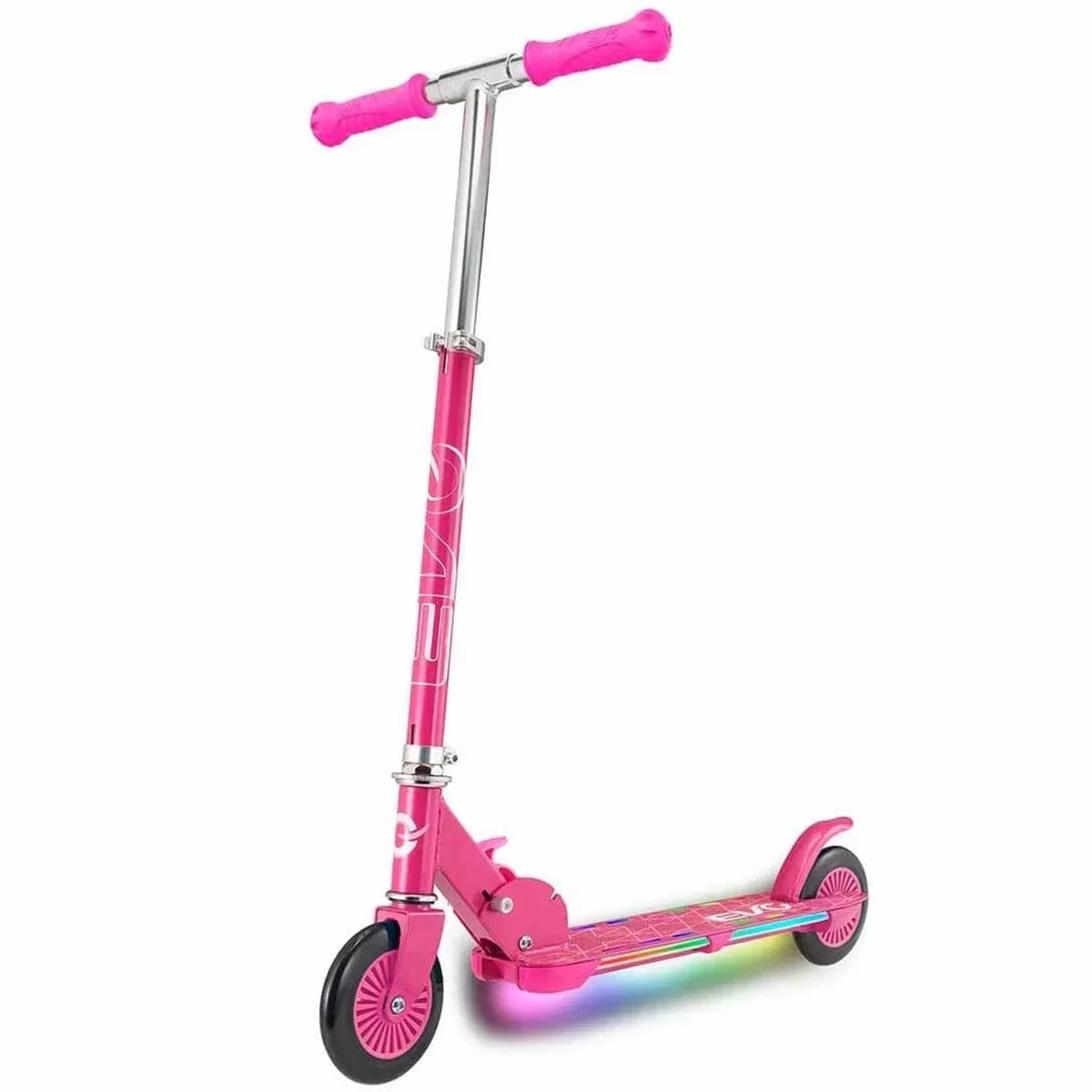 Evo 2 Tekerlekli Flash Işıklı Pembe Scooter