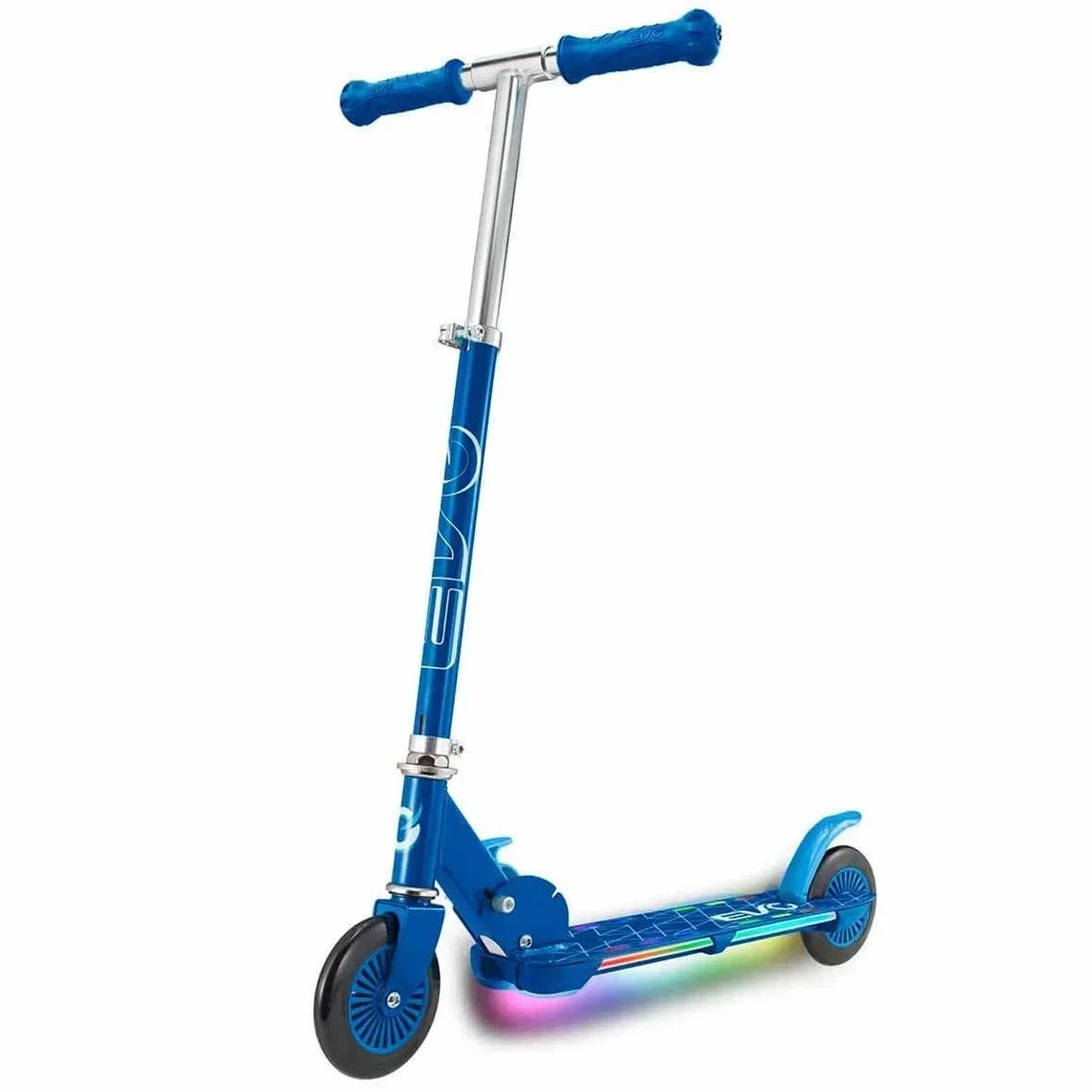 Evo 2 Tekerlekli Flash Işıklı Mavi Scooter
