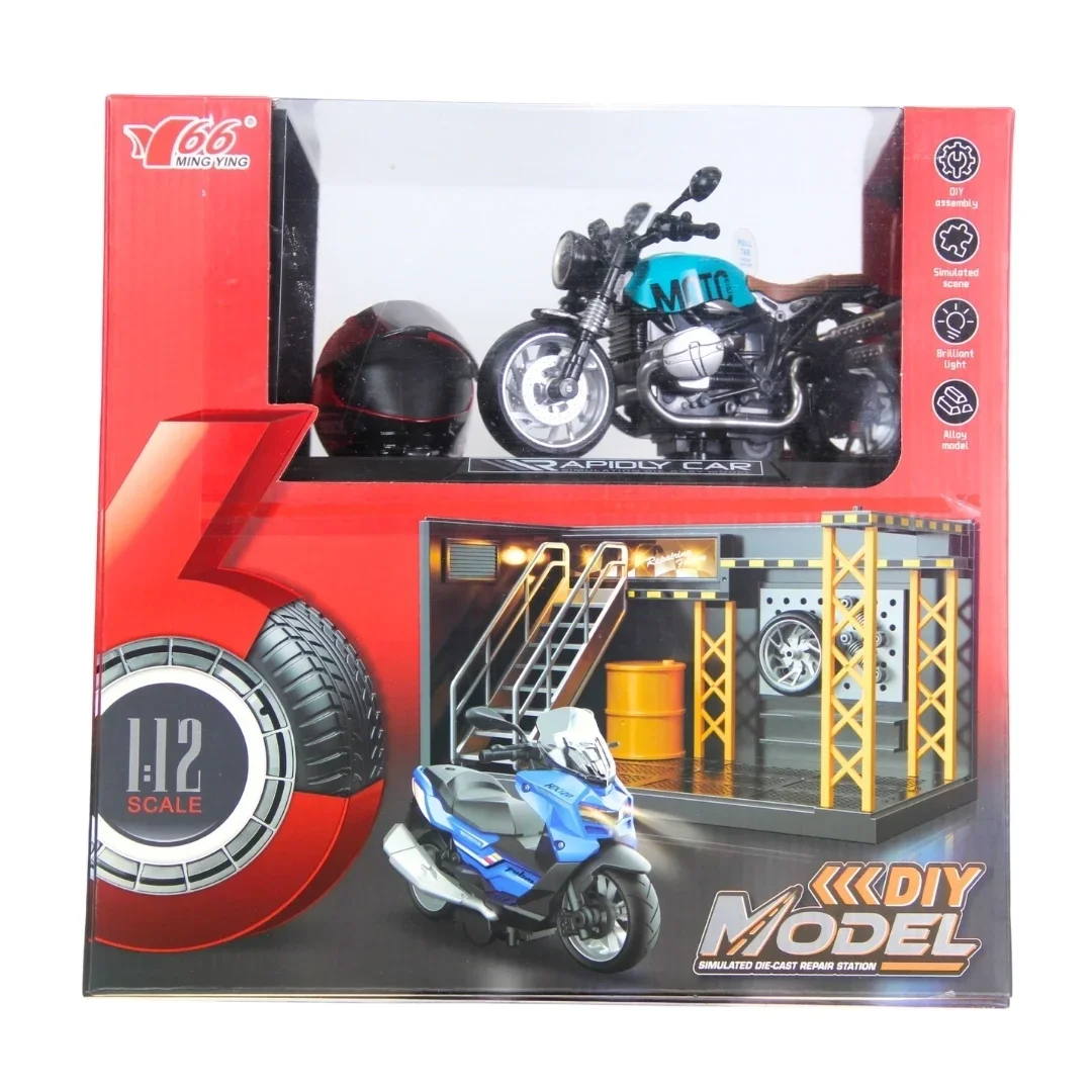 1/12 Motosiklet Latte PB 3R Sesli ve Işıklı