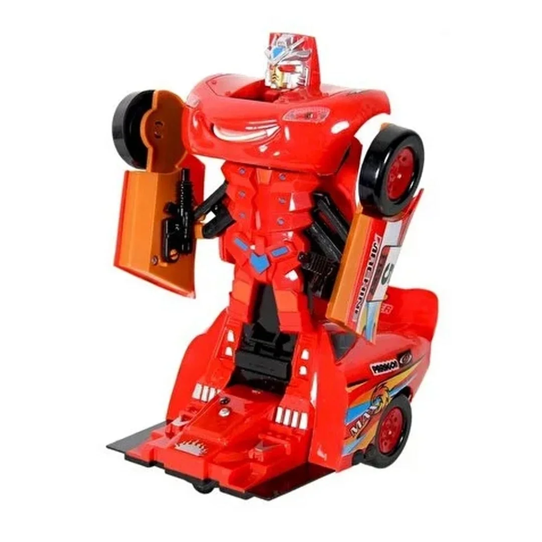 Robota Dönüşen Şimşek Mcqueen Uzaktan Kumandalı Şarjlı Araba