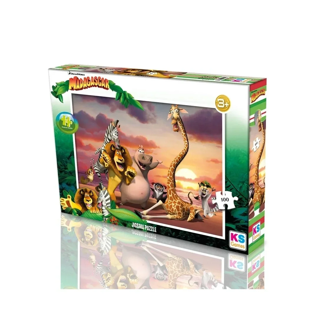 Ks Games Madagascar Puzzle 100 Parça