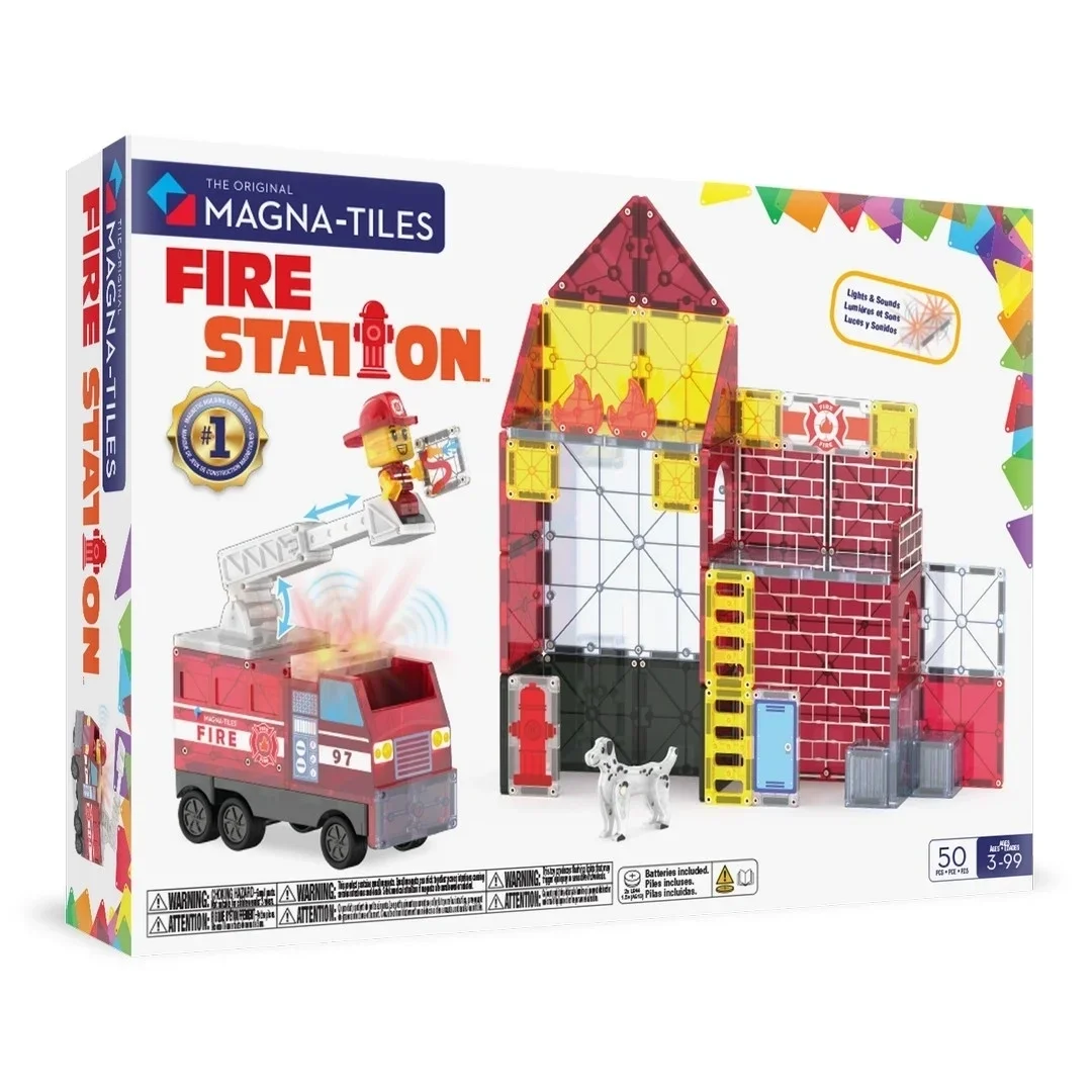 Magna Tiles İtfaiye İstasyonu 50 Parça