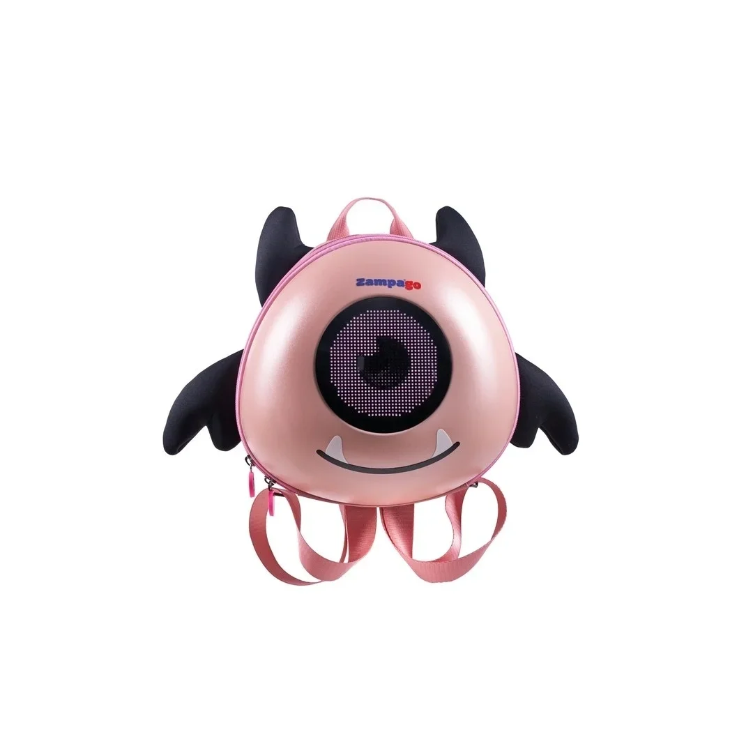 Zampago Angel Eye Led Işıklı Çocuk Sırt Çantası Pembe