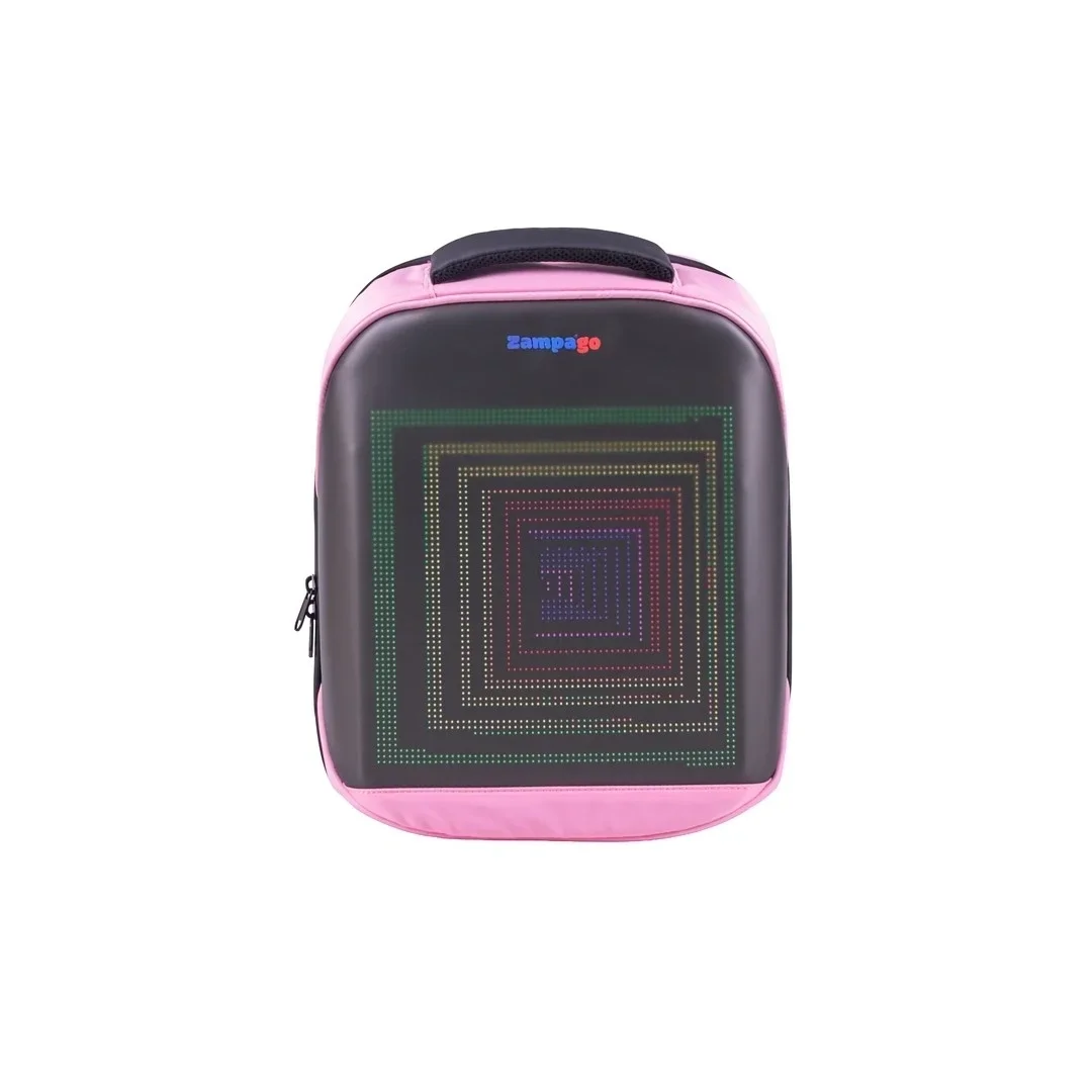 Zampago Urban Led Ekranlı Sırt Çantası-Pembe