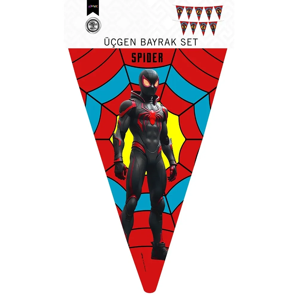Spider Üçgen Flama Süsleme Seti