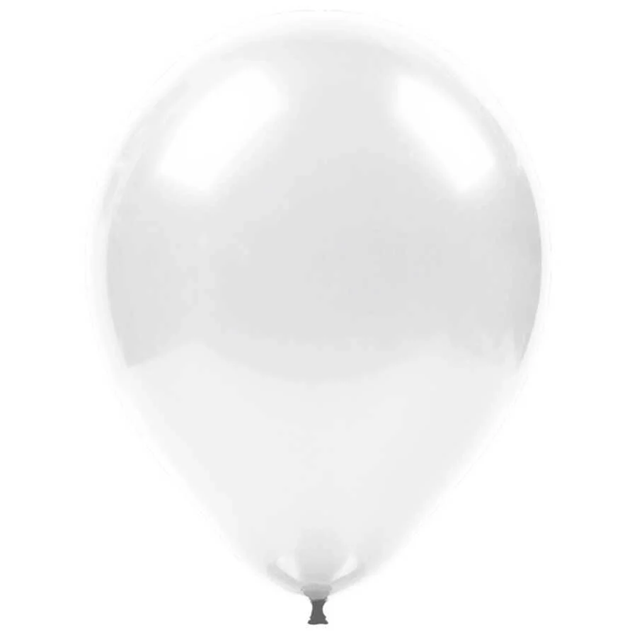 Beyaz Metalik Balon 5"