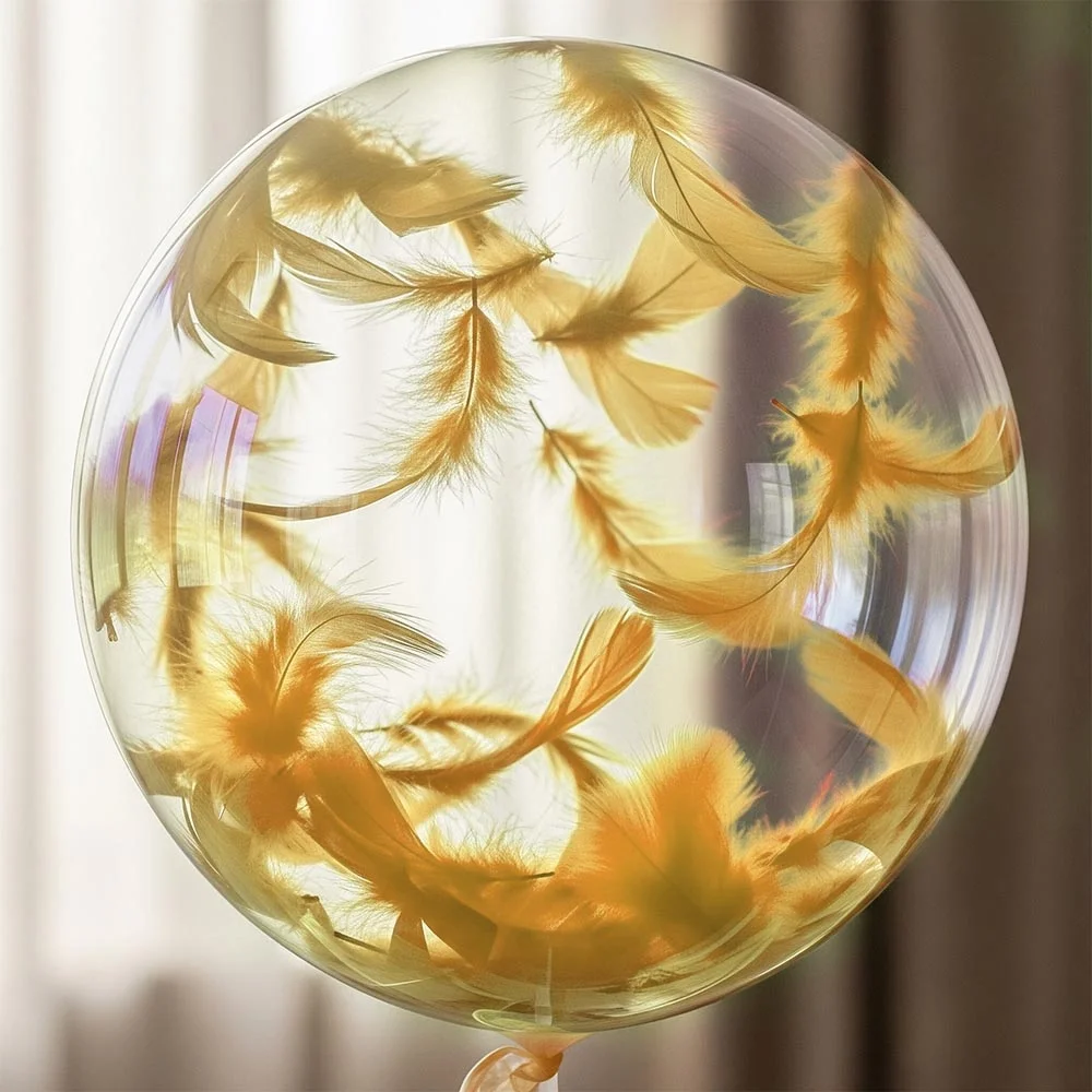 Altın Balon Süsleme Tüyü