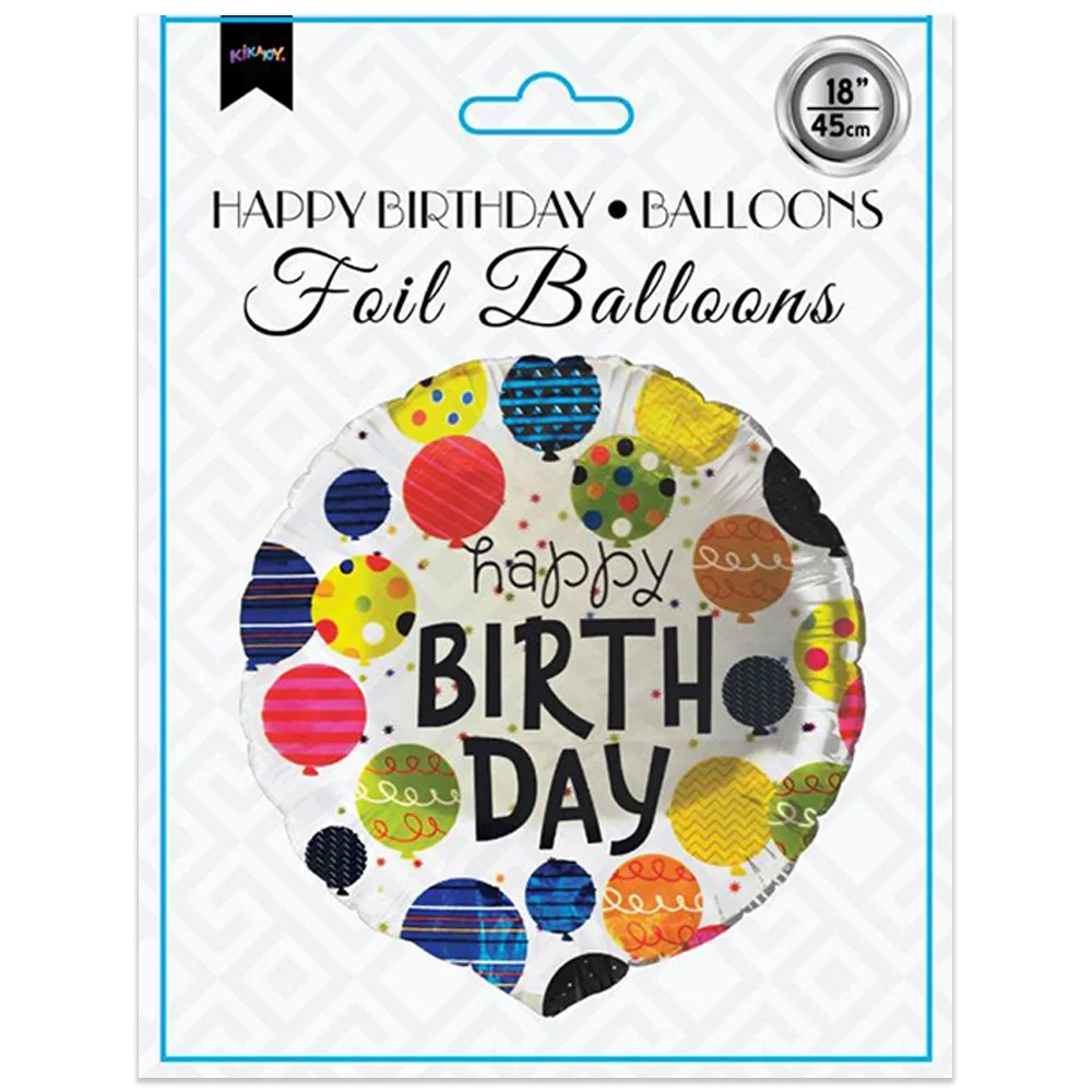 Happy Birthday Balloons Folyo Balon 18"