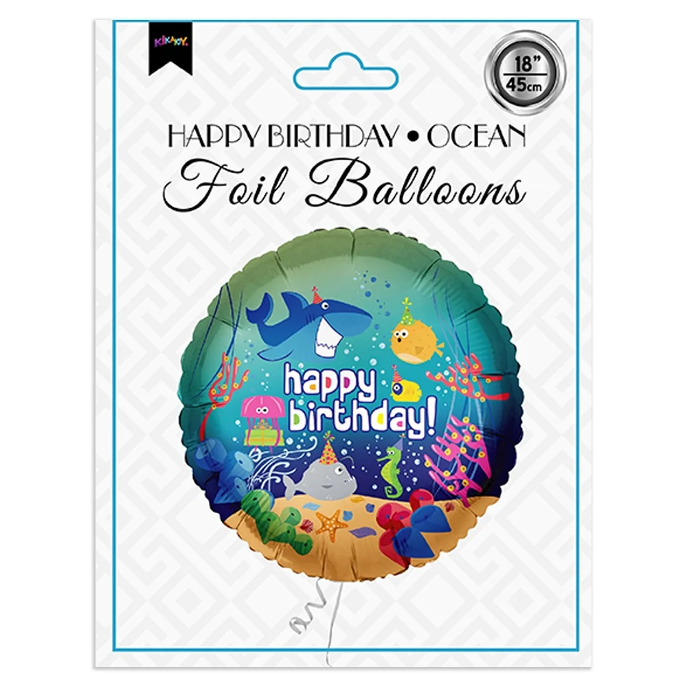 Happy Birthday Ocean Folyo Balon 18"