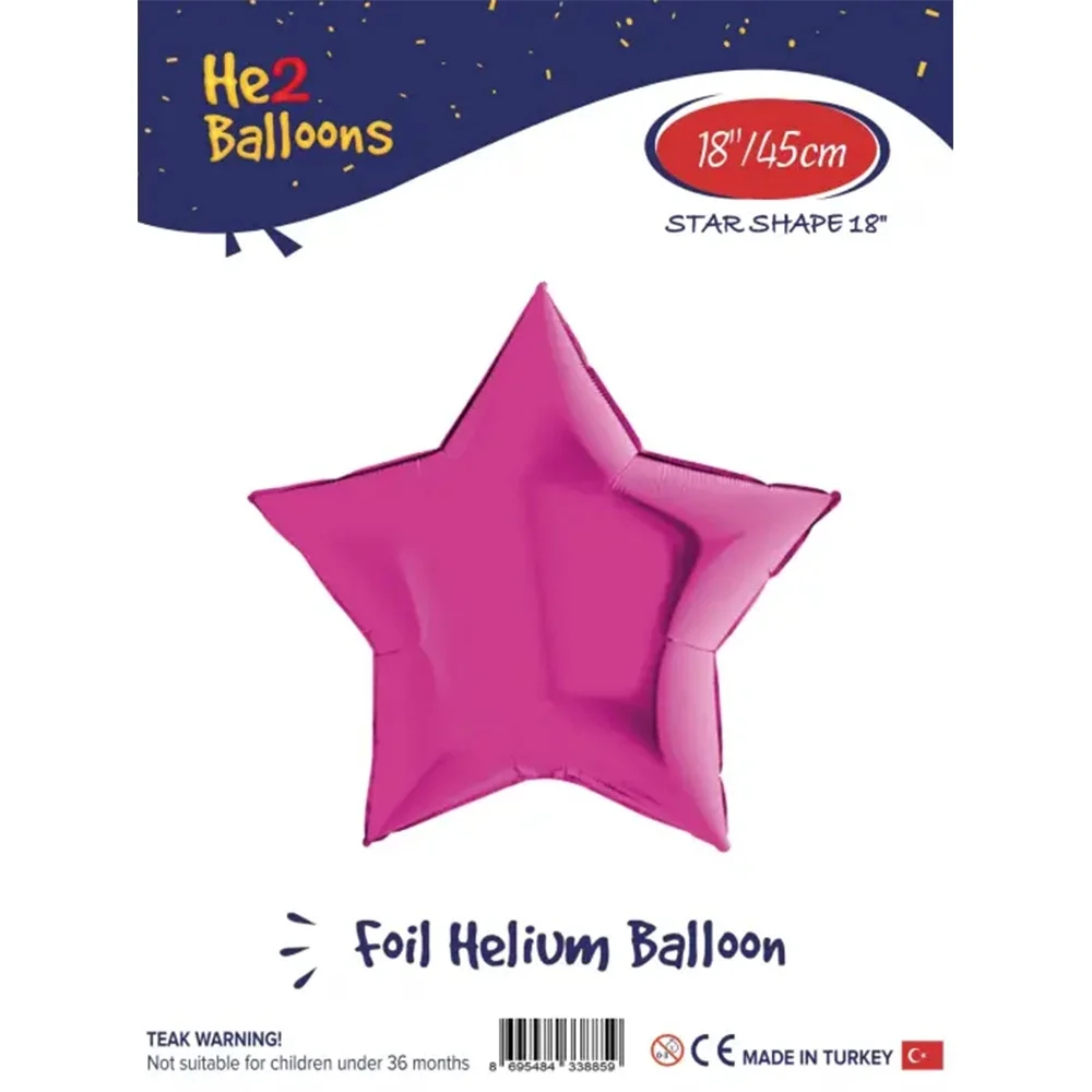 Pembe Kalp Folyo Balon 18"