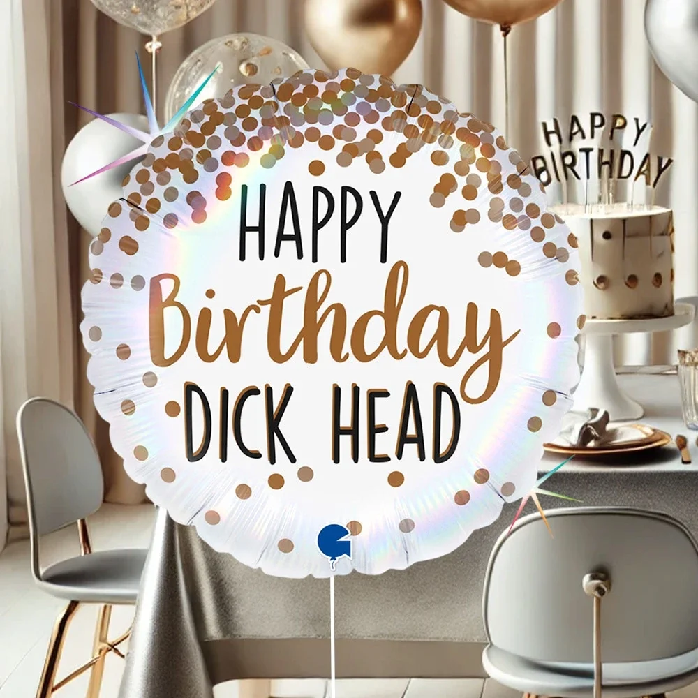 Happy Birthday Dick Head Grabo Folyo Balon 18"
