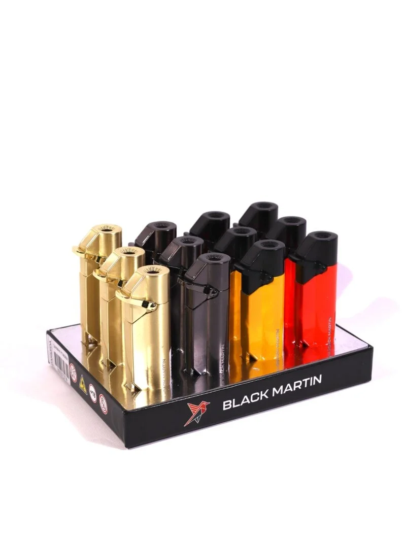 Black Martin Tek Torch Çakmak Gold BM449 - Parmida